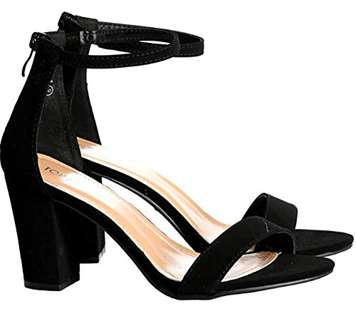 TOP Moda Hannah-1 Fashion Women's Ankle Strap High Heel Sandal Shoes