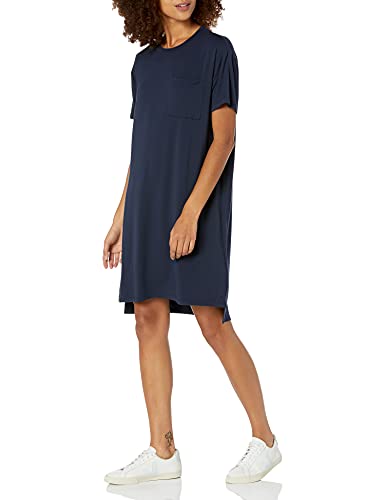 Daily Ritual Women's Jersey Oversized-Fit Short-Sleeve Pocket T-Shirt Dress