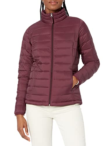 Amazon Essentials Women's Lightweight Long-Sleeve Water-Resistant Puffer Jacket (Available in Plus Size)