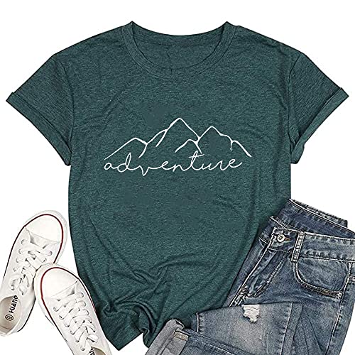 Women Mountain Adventure Workout Tanks Hiking Camping Graphic Athletic Sleeveless Funny Tee Tops