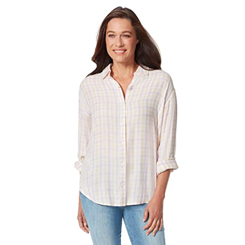 Gloria Vanderbilt Women's Amanda Monogram Button Down Shirt