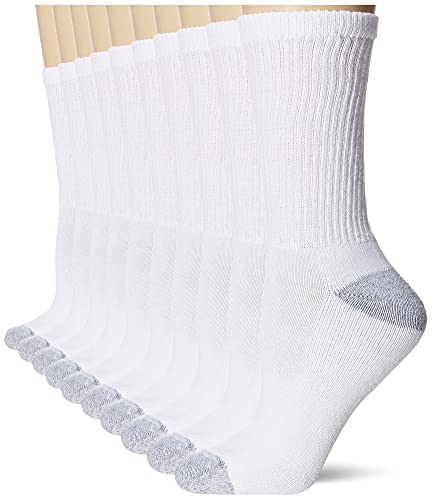 Hanes Women's 10-Pair Value Pack Crew Socks