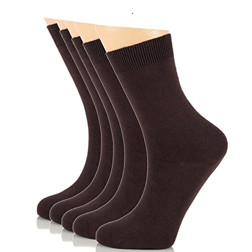 LAETAN (European Product Elite Women’s Business Casual Bamboo Socks, Crew Size, SHOE SIZE : 6-9