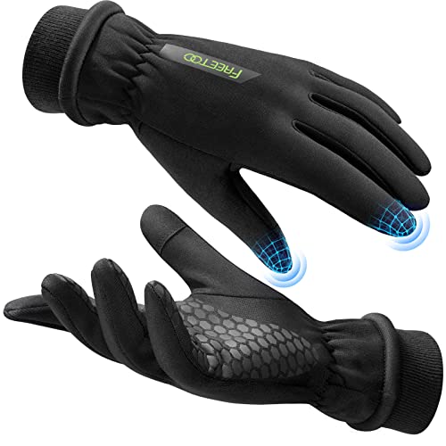 FREETOO Winter Gloves for Women, 2022 Stylish Double Locking Thermal Running Gloves, Warm Waterproof Touchscreen Driving Gloves