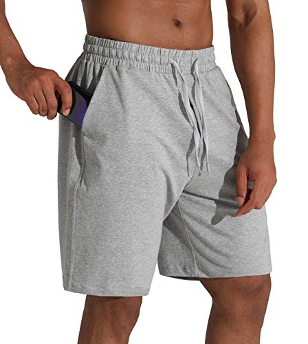 THE GYM PEOPLE Men's Lounge Shorts with Deep Pockets Loose-fit Jersey Shorts for Running,Workout,Training, Basketball