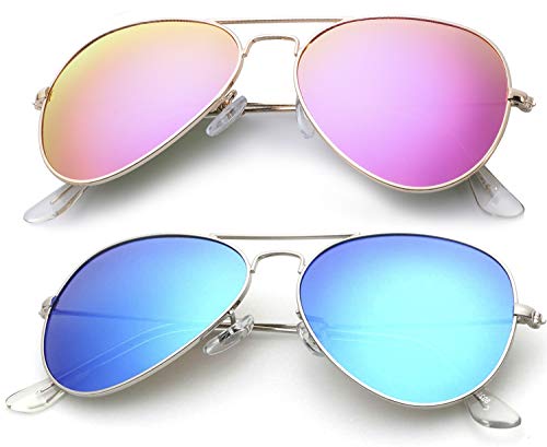 KALIYADI Classic Aviator Sunglasses for Men Women Driving Sun glasses Polarized Lens 100% UV Blocking