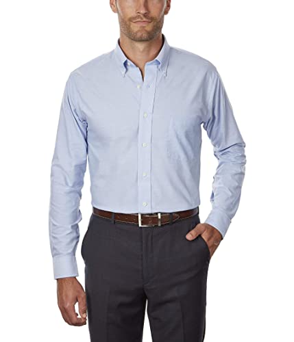 Van Heusen Men's Dress Shirt Regular Fit Oxford Solid Buttondown Collar