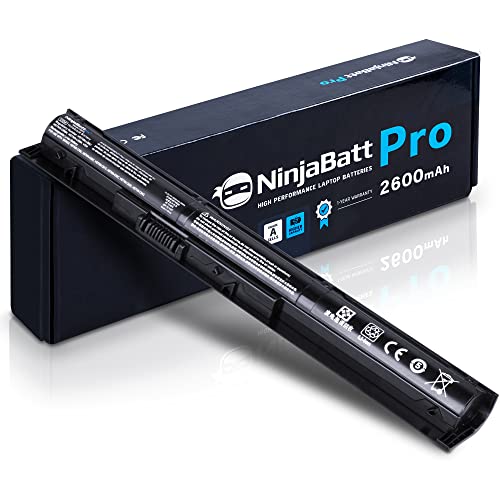 NinjaBatt Pro Battery for HP 756743-001 V104 VI04 756744-001 756478-422 756478-851 756745-001 756479-421 756480-421 450 G2 450 G3 440 G2 15-P030NR VI04XL - Premium Cells [4 Cells/2600mAh/38Wh]