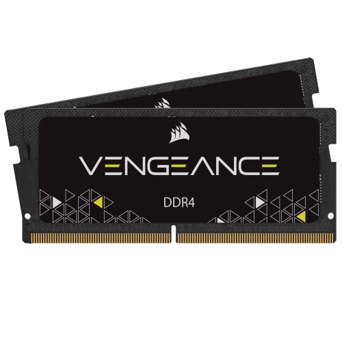 Corsair Vengeance Performance SODIMM Memory 32GB (2x16GB) DDR4 3200MHz CL22 Unbuffered for 8th Generation or Newer Intel Core™ i7, and AMD Ryzen 4000 Series Notebooks