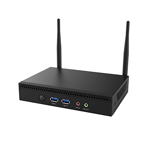 JWIPC Mini Computer with Intel Celeron N5095 Quad Cores Processor, Mini Desktop Computer DDR4 RAM 4GB SSD 128G, Gigabit Ethernet/Support 3 Displays HDMI, VGA, DP, Mini PC for Office/Home