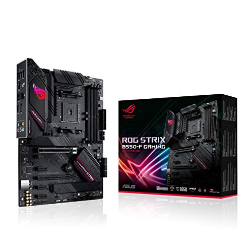 ASUS ROG Strix B550-F Gaming AMD AM4 Zen 3 Ryzen 5000 & 3rd Gen Ryzen ATX Gaming Motherboard (PCIe 4.0, 2.5Gb LAN, BIOS Flashback, HDMI 2.1, Addressable Gen 2 RGB Header and Aura Sync)