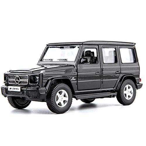 TGRCM-CZ 1/36 Scale G63 Casting Car Model, Zinc Alloy G Wagon Toy Car for Kids, Pull Back Vehicles Toy Car for Toddlers Kids Boys Girls Gift (Black)