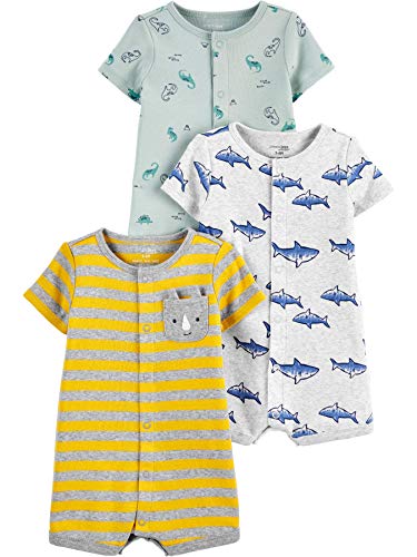 Simple Joys by Carter's Baby Boys' Snap-Up Rompers, Pack of 3