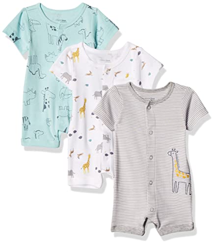 Simple Joys by Carter's Unisex Babies' Snap-Up Rompers, Pack of 3