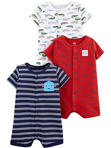 Simple Joys by Carter's Baby Boys' Snap-Up Rompers, Pack of 3