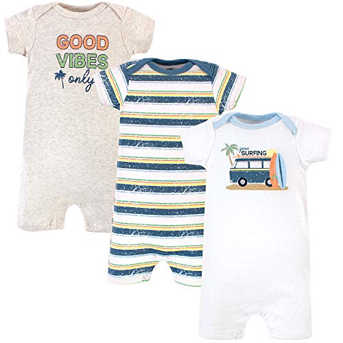 Hudson Baby Unisex Cotton Rompers