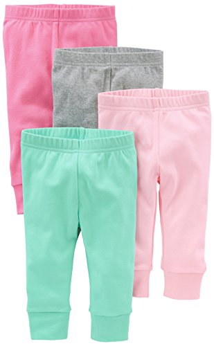 Simple Joys by Carter's Baby Girls' Pant, Pack of 4