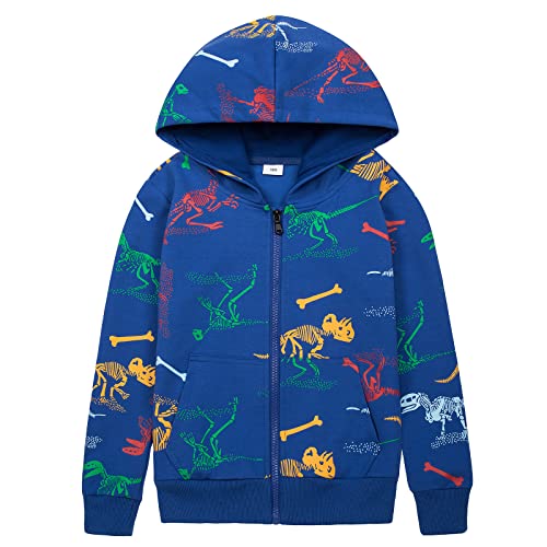 HZXVic Pullover Hoodies for Teen Boys,Toddler Lightweight Sweatshirt,Kids Dinosaur Long Sleeve Sweat Shirt 4-12 Years