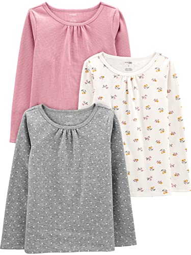 Simple Joys by Carter's Toddlers and Baby Girls' Long-Sleeve Tops, Multipacks