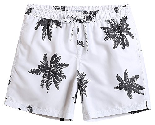 maamgic Mens Quick Dry Printed Short Swim Trunks with Mesh Lining Swimwear Bathing Suits