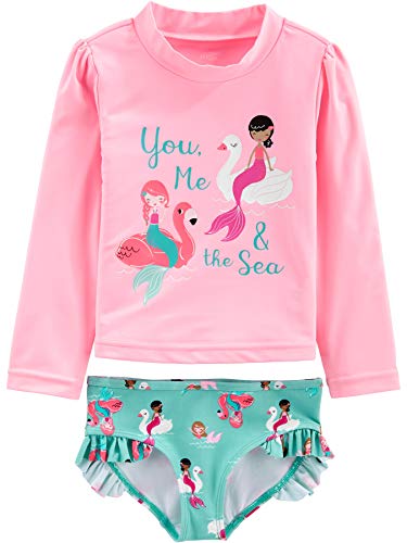 Simple Joys by Carter's Toddlers and Baby Girls' 2-Piece Assorted Rashguard Sets