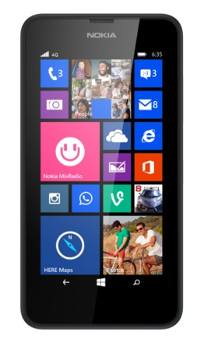 Nokia Lumia 635 8GB Unlocked GSM 4G LTE Windows 8.1 Quad-Core Phone - Black