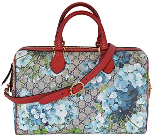 Gucci Women's GG Supreme BLOOMS Convertible Boston Bag