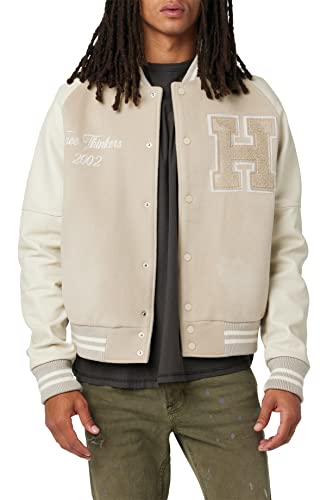 HUDSON Men's Bomber Varsity Jacket