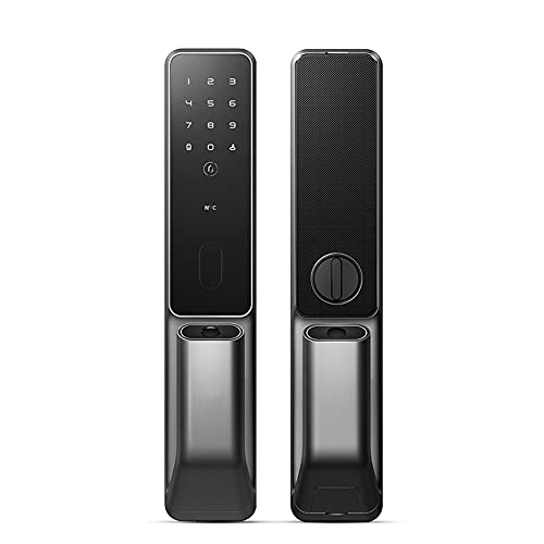 GHGHF Intelligent Fingerprint Door Lock for Security Smart Lock Digital Password Automatic Electronic Lock (Size : C1 30240)