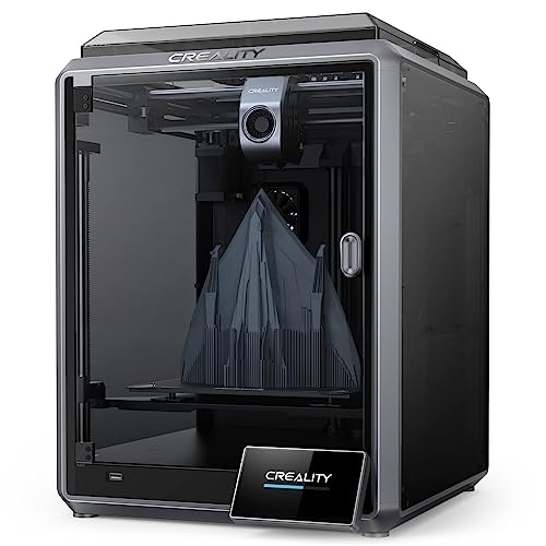 Official Creality K1 3D Printer - 600 mm/s High-Speed, Upgraded 0.1 mm Smooth Detail, Auto Leveling, Dual Fans Cooler, Straight Out of The Box for Beginners, Printing Size 8.66x8.66x9.84 inch