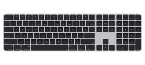 Apple Magic Keyboard with Touch ID and Numeric Keypad: Wireless, Bluetooth, Rechargeable. Works with Mac Computers with Apple Silicon; US English - Black Keys