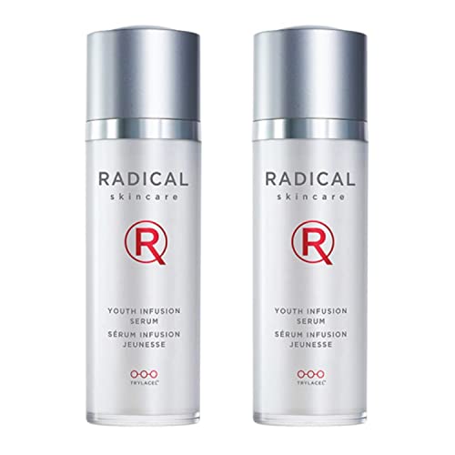 Radical Skincare Youth Infusion Serum - Evens Skin Tone, Reduces Fines Lines & Wrinkles - Hydrates & Smooths Skin - For All Skin Types Including Sensitive Skin - Paraben Free (1 fl oz, 2 Pack)