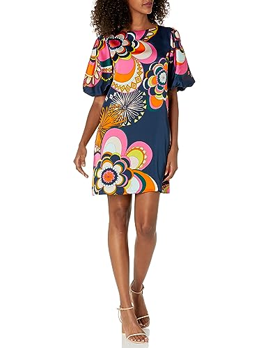 Trina Turk Women's Printed Puff Sleeve Dress