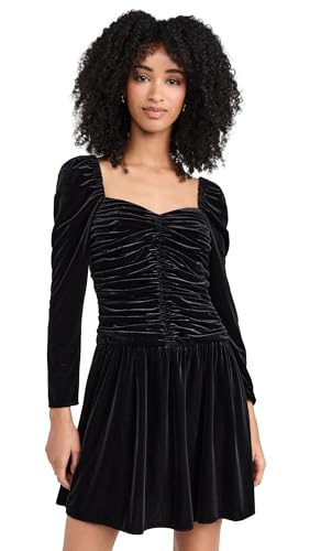 Shoshanna Women's Mari Jet Stretch Velvet Mini Dress