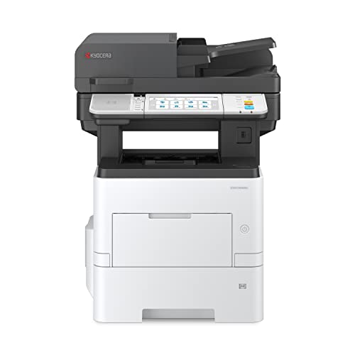 KYOCERA ECOSYS MA6000ifx All-in-One Monochrome Laser Printer (Print/Copy/Scan/Fax), 62 ppm, Up to Fine 1200 dpi, Gigabit Ethernet HyPAS Capable, 7 inch Touchscreen Panel, 512 MB