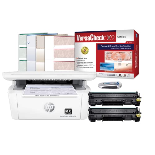 VersaCheck HP Laserjet M140 MXE MICR All-in-One Check Printer X9 Platinum 5-User Check Printing Software Bundle