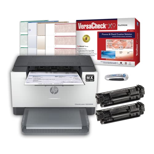 VersaCheck HP Laserjet M209 MXE MICR Check Printer X9 Platinum 5-User Check Printing Software Bundle