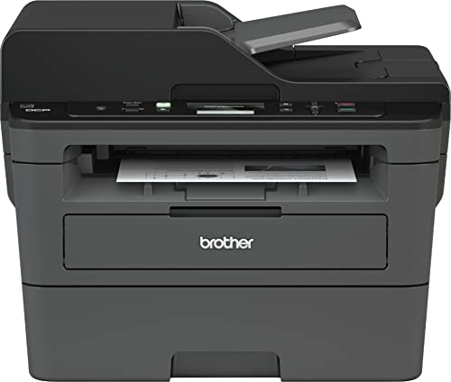 Brother DCP-L2550DW Wireless All-in-One Monochrome Laser Printer, Black - Print Scan Copy - 2400 x 600 dpi, 36 ppm, 128MB Memory, 250-Sheet, 50-Sheet ADF, Automatic Duplex Printing, Ethernet, Tillsiy