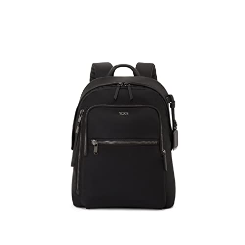 TUMI Voyageur Halsey Backpack - Men's & Women's Backpack for Travel - Laptop Backpack for Everyday Use - Black & Gunmetal