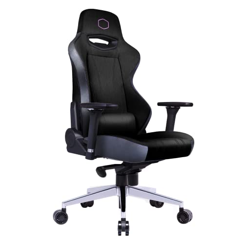 Cooler Master Caliber X1C Gaming Chair - Cooling Comfort & Performance - 360° Swivel, Reclining High Back, Armrests, Headrest, Lumbar Support - PU Leather - Black