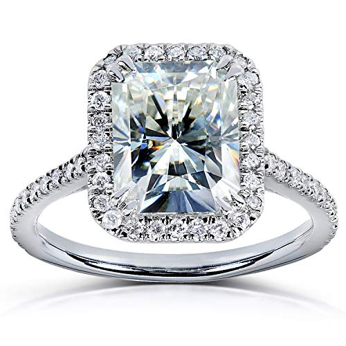 Kobelli Radiant-cut Moissanite Engagement Ring 3 CTW 14k White Gold