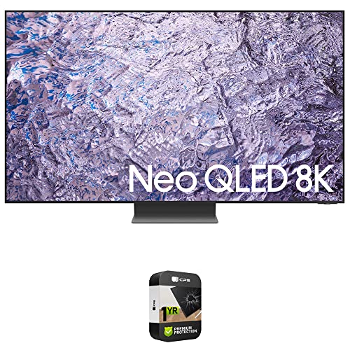 Samsung QN65QN800C 65 Inch Neo QLED 8K Smart TV Bundle with 1 YR CPS Enhanced Protection Pack (2023 Model)